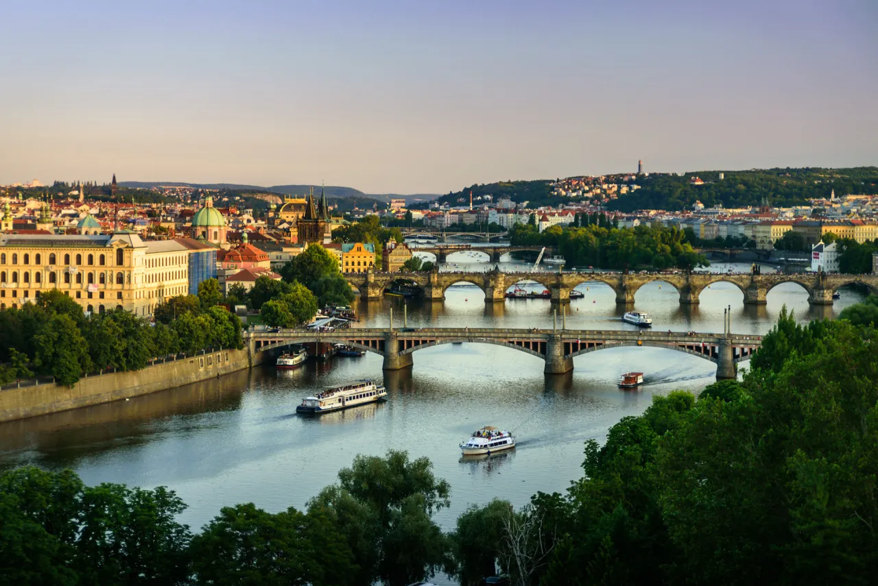 Prague seen from the river